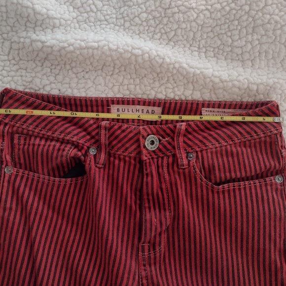 Bullhead Denim Red/Black Striped Jeans - Picture 9 of 9